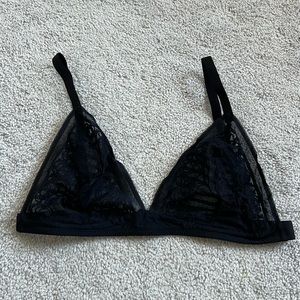 Black lace bralette